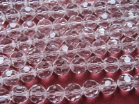 6mm apvalių briaunotų skaidrių kristalų juosta
